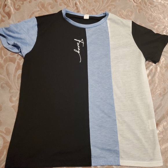 Shein Tween Boys Colorblock tee-13/14Y - Picture 2 of 6